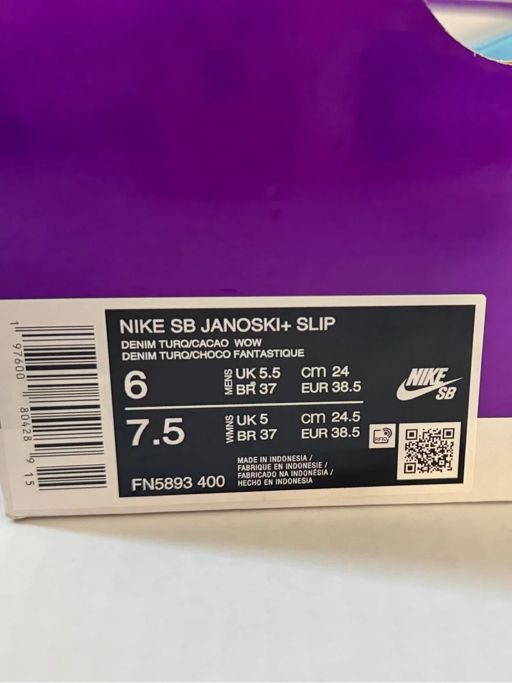 Rare New Nike Zoom Stefan Janoski+ Slip SB Denim Turquoise Men Size 6